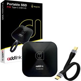 Resim Addlink P30 2tb 4000-3600 Mb/s USB 4.0 (40GBPS) Type-C Portable Taşınabilir SSD AD2TBP30B4K 