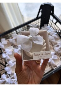 Resim Bernami Vazo Pinterest Nikah Nişan Düğün İsime Etiket Süsleme Kurdele Kutulu Burgu Model Mum Beyaz - 1 Adet Diğer 