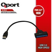 Resim Q-PORT Q-SU3 SATA =\u003E USB3.0 Çevirici Adaptör 