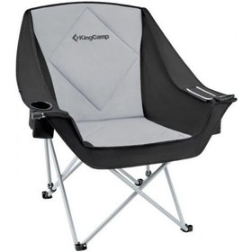 Resim Kingcamp Paulowbia Ultra Konforlu Katlanır Kamp Sandalyesi B.grey Siyah - Gri 