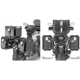 Resim Gıvı Plo1171cam Honda Cb 500 X 19-23 - Nx 500 24-25 Yan Çanta Taşıyıcı Tek Renk 