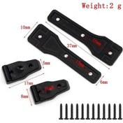 Resim Didadodo Axıal Scx10 Iıı Axı03007 1/10 Rc Tırmanma Araçları İçin Dayanıklı Abs Plastik Kapı Menteşe Takımı, Kapsamlı Montaj Kit 
