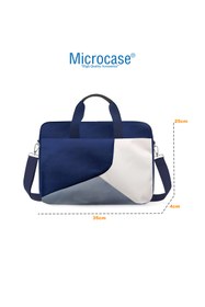 Resim Microcase Macbook Pro 13 Touchbar A1706 A1989 A1708 için Macbook Çantası 2 Bölmeli AL4228 Lacivert Gri Krem 