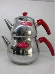 Resim Alara P04 Bakalit Sap Papatya Çelik Çaydanlık Gri 