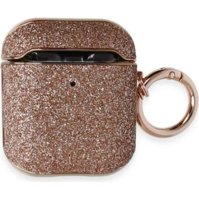 Resim Apple Airpods 2 (2.nesil) Spell Simli Kılıf - Rose Gold 