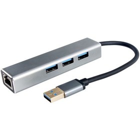 Resim Vcom Dh312A Usb 3.0 To Usb3.0 3 Rj45 Çoklayıcı 
