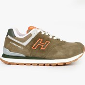 Resim Hammer Jack Chile Hakiki Deri Haki Turuncu Kadın Spor Ayakkabı Haki 