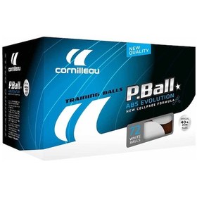 Resim Cornilleau P-Ball ABS Evolution 1 Yıldız 72'li Masa Tenisi Topu Beyaz 