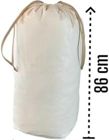 Resim Krem Büzgülü Hurç 2'Li Set Xlarge 86X62 Cm - Taşınma Çantası - Yorgan Yastık Çamaşır Saklama Torbası 