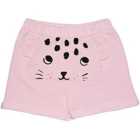 Resim Lovetti Açık Pembe Kız Çocuk Kanguru Cepli Şort 7863P016 Pembe 