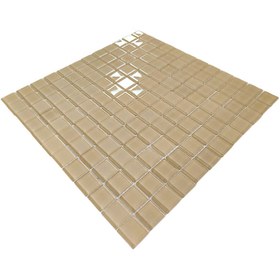 Resim MozaiKristaL Tüm Yüzeyler Için 23x23x4mm. Krem 30x30cm. Fileli Kristal Cam Mozaik (11 FİLE KARO = 1 M2 FİYATIDIR) 