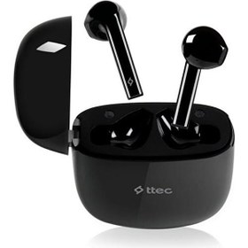 Resim TTEC AIRBEAT GO GERÇEK KABLOSUZ TWS BLUETOOTH KULAKLIK SIYAH Ttec