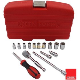 Resim Ceta Form 1/4'' İnç Sae Lokma Takımı 15 Parça 12 Köşe C00a-15pbt 