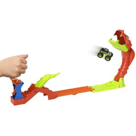 Resim Hot Wheels Monster Trucks Snake Bite Güç Darbesi Oyun Seti JJN44 