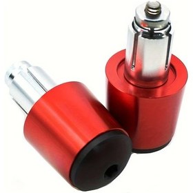 Resim Hightower Kırmızı 2 Adet Cnc Motosiklet Gidon Tutacak Kapakları Chopper Cafe Racer Bobber 