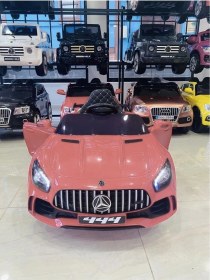 Resim 444 Gtr Sport Akülü Araba 12v Uzaktan Kumandalı Akülü Çocuk Araçları Pembe Pembe 