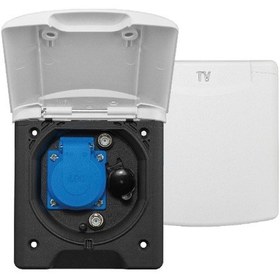 Resim ABL 220V, 12V, Uydu Anten Çoklu Giriş Karavan Harici Dış Soket 