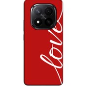 Resim Xiaomi - Poco X7 Love Kırmızı Silikon Kılıf 