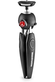 Resim Roses Store Manfrotto Mtpixievo-Bk Pixi Evo Aynasız Kameralar Için 2 Parçalı Mini Tripod, Kompakt Sistem Kamera 