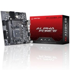 Resim ARKTEK ALPHA FORCE, AK-A320M EG, 2xDDR4, M.2, D-SUB, HDMI, AM4 Soket Anakart 