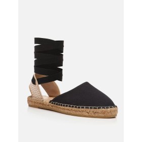Resim Su Espadril Floran Siyah Kadın Espadril Sandalet 
