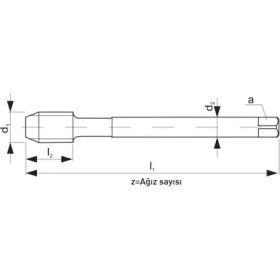 Resim Fett M12 Narex 4290 Dın N-376CPS Ox Hsse 35 Derece Helis Makina Kılavuzu 