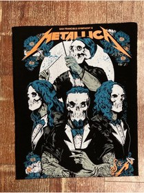 Resim StüdyoÜmitTişört Metallica - Symphony Back patch,sırt yaması,arma,peç 