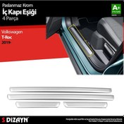 Resim S-dizayn Vw T-roc Krom İç Kapı Eşiği 4 Prç. 2019-2021 