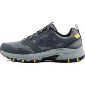 Resim Skechers Hillcrest Leather Memory Foam Outdoor Sneaker Hafızalı Taban Hakiki Deri Erkek Outdoor Ayakkabı Gri | Orijinal 