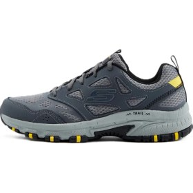 Resim Skechers Hillcrest Leather Memory Foam Outdoor Sneaker Hafızalı Taban Hakiki Deri Erkek Outdoor Ayakkabı Gri 