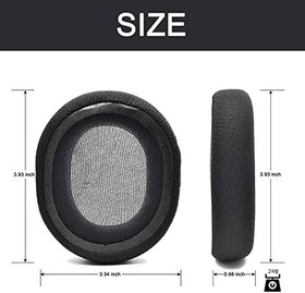 Resim Actpe SteelSeries Arctis 7 5 3 için Kulak Pedleri Yedek Kulak Yastığı Pedleri Protein Deri ve Hafızalı Köpüklü SteelSeries Arctis 7 5 3 Oyun Kulaklığı, Bir Çift, Siyah 