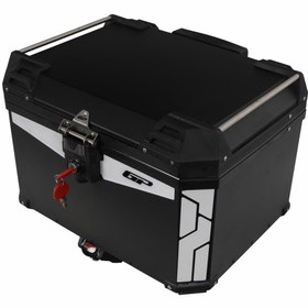 Resim GP KOMPOZİT GP Kompozit Universal 57 lt Alüminyum Motosiklet Çantası Siyah 