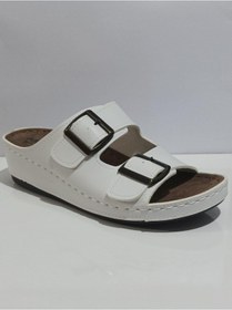 Resim Aryan 09-978 Anatomic Kadın Dolgu Topuk Terlik Bej 