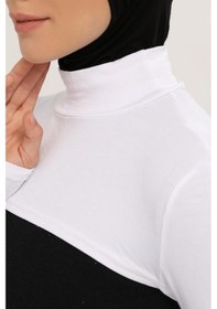 Resim Altobeh Balıkçı Yakalı Boyunluklu Kolluk Beyaz Çok Renkli 