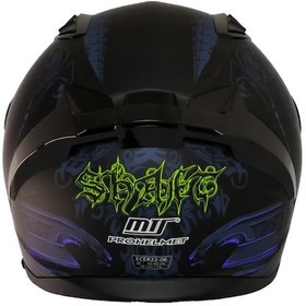 Resim Motoanl Ece 22.r06 Sertifikalı Double Vizör Full Face Kask Mision Blue Mavi 