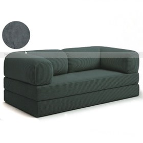 Resim Minderim PİXEL Fitilli Kadife Kanepe | 50 DNS Çökmez Sünger | Yıkanabilir Kılıflı Yatak 80x160 cm 