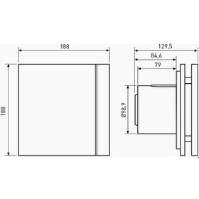 Resim Silent 100 Cz Desing - Dünyanın En Sessiz 100 'Lük Banyo Fanı 
