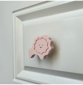 Resim Pomerol Pembe Aslan Dolap Kulpu - Çocuk Odası, Mutfak Ve Banyo İçin Sevimli Ve Dayanıklı Mobilya Kulp, Kulpd 