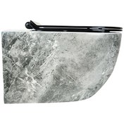 Resim Bıga Antrasıt Kanalsız Asma Klozet+Soft Kapak Wh-828+Cs-22 