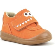 Resim Rakerplus Hakiki Deri Turuncu Yüksek Bilekli Bebek Ayakkabı 