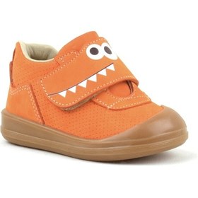 Resim Rakerplus Hakiki Deri Turuncu Yüksek Bilekli Bebek Ayakkabı 