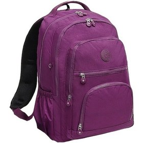 Resim Honeybeeshop Koyu Mor Üniseks Sırt Çantası Laptop Şemsiye Su Şişesi Çoklu Cep Makinede Yıkanabilir Diğer 