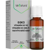 Resim VENATURA Vitamin D3 Ve K2 (Menaquinon 7) Takviye Edici Gıda 20 ml 