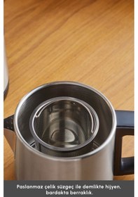 Resim Karaca Teabig Xl 2 İn 1 Çelik Çay Makinesi Ve Su Isıtıcı 