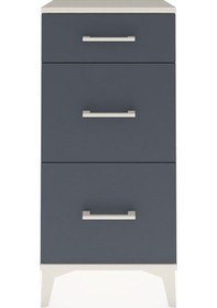 Resim Arges Komodin 3 Çekmeceli 44x30x96 Aytaşı-antrasit Aytaşı 