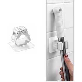 Resim 1 Adet Yapışkanlı Pratik Mop Tutucu Beyaz 4887 Renkli 