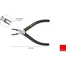 Resim Ceta Form Tepe Keski Smd Çipler Için Sıfır Kesim 115MM H30E-115FL 