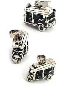 Resim OSESHOP minimal tekerlekleri hareketli minibüs kolye ucu 2x1 cm 