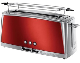 Resim Russell Hobbs 23250-56\u002FRH Luna Solar Red Uzun Ekmek Kızartma Makinesi 