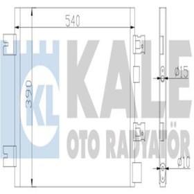 Resim KALE 389300 Klima Radyatoru (RENAULT: CLİO İV MEGANE 1.4 16V 1.9DCİ / DACİA:LOGAN 8200741257 (WF415123) 